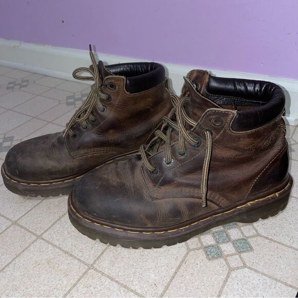 Vintage Dr Martens 939 Ben Boots Brown Leather Made In England Men Sz 8 UK 9 US main image 8